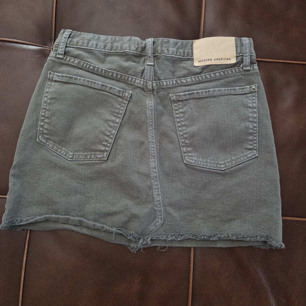 Modern American Green Denim Skirt Size 28 Waist* - Picture 4 of 6